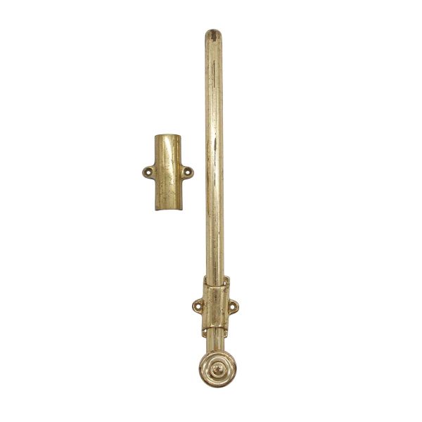 Door Locks - Vintage 12.25 in. Polished Brass Surface Door Bolt