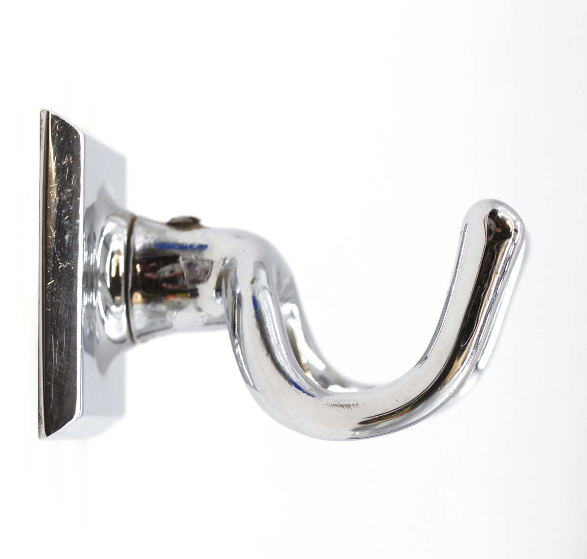 Modern Double Arm Chrome Plated Cast Brass Wall Hook