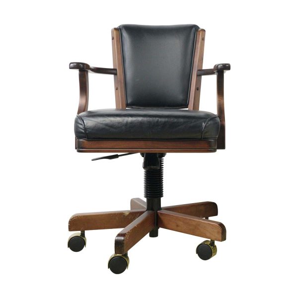 Seating - Darafeev Oak Adjustable Swivel Office Game Chair with Casters