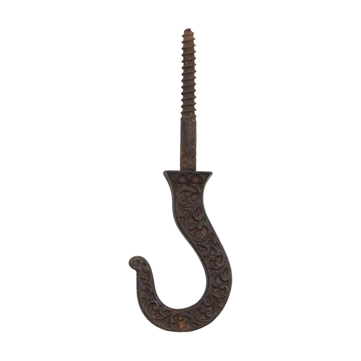 Antique Victorian Black Cast Iron Plant Ceiling Hook | Olde Good Things