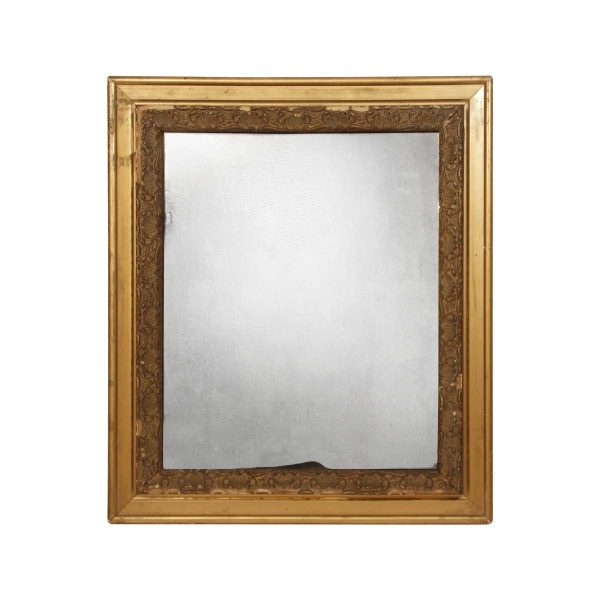 Altered Antiques - Hand Silvered Glass Gilt Wood Frame Wall Mirror 29.75 x 25.75