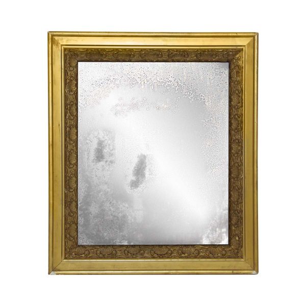 Altered Antiques - Hand Silvered Glass Wood Gilt Frame Wall Mirror 29.75 x 25.75