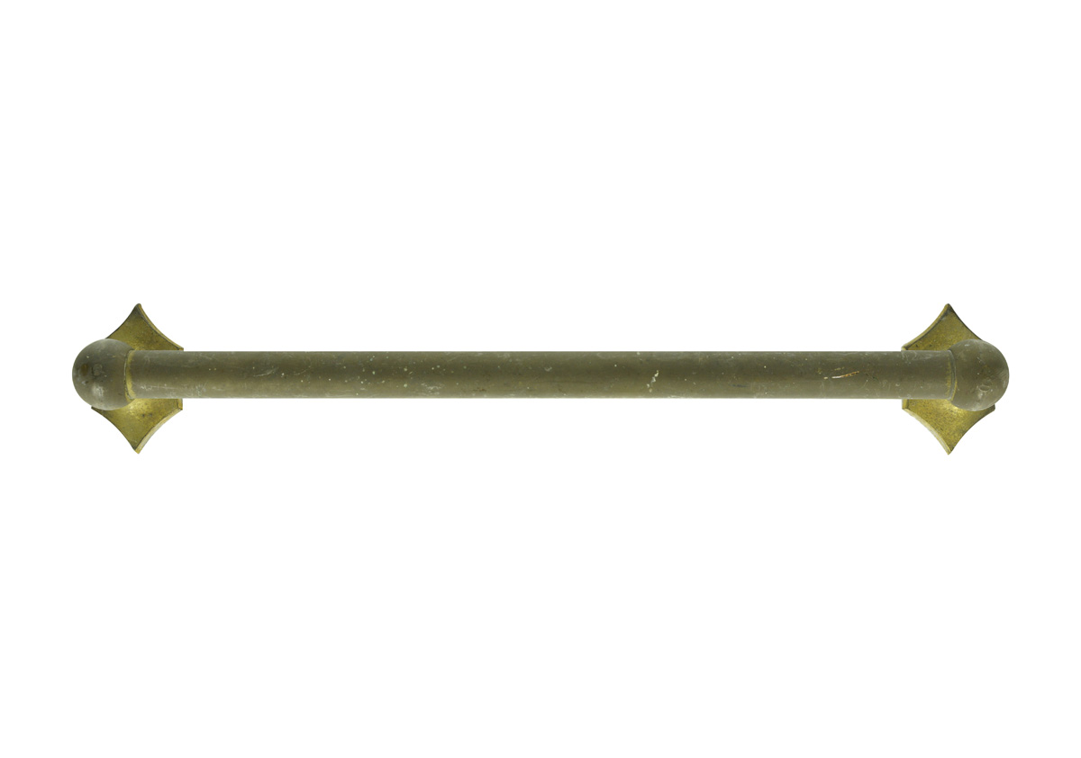 Vintage 20 in. European Brass Wall Towel Rack