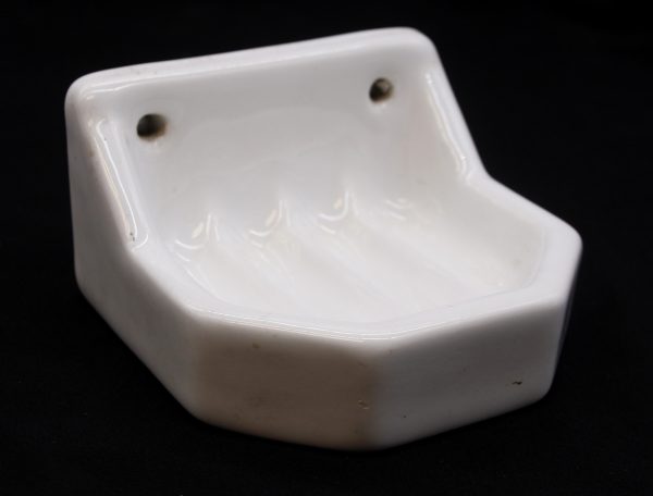 Bathroom - Vintage European Ceramic White Soap Dish