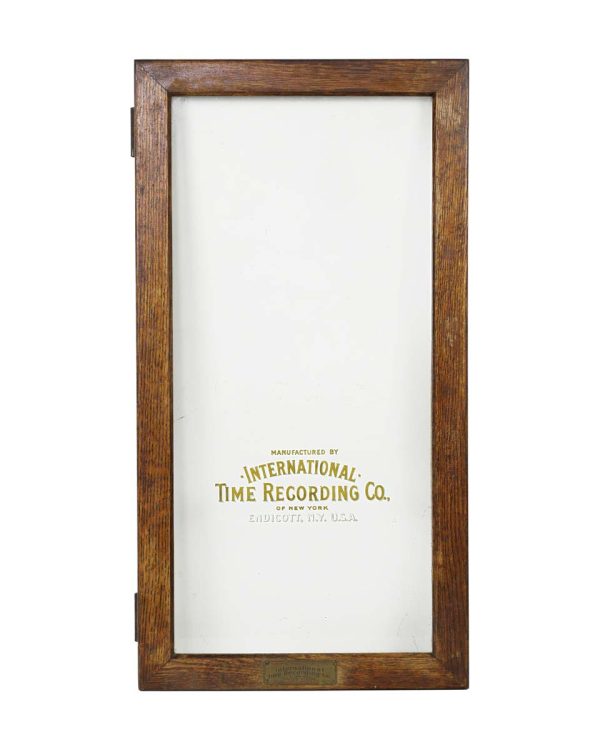 Cabinet Doors - The International Time Reading Co. Oak & Glass Cabinet Door 25.75 x 13.625