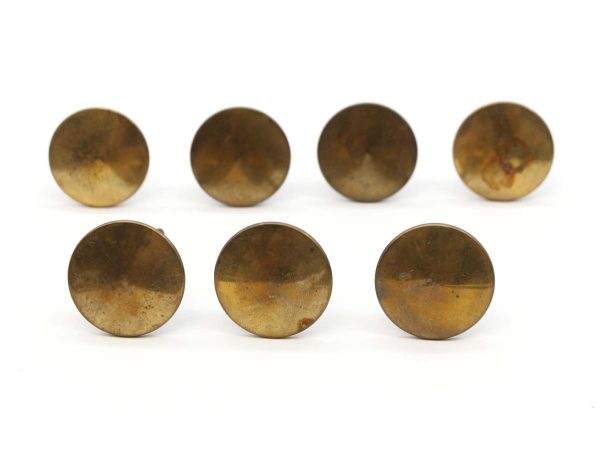 Cabinet & Furniture Knobs - Set of 6 European Round Polished Brass Cabinet Drawer Knobs