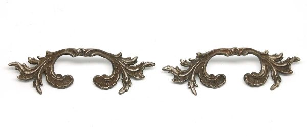 Cabinet & Furniture Pulls - Pair of Vintage 6.25 in. French Provincial Brass Bridge Drawer Pulls