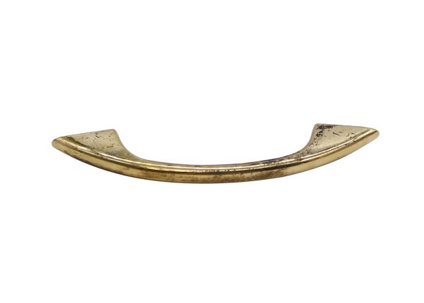 Cabinet & Furniture Pulls - Vintage Art Deco 4.25 in. Polished Brass Bridge Drawer Pull