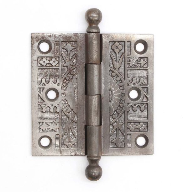 Door Hinges - Antique 3.5 x 3.5 Gray Cast Iron Aesthetic Butt Door Hinge