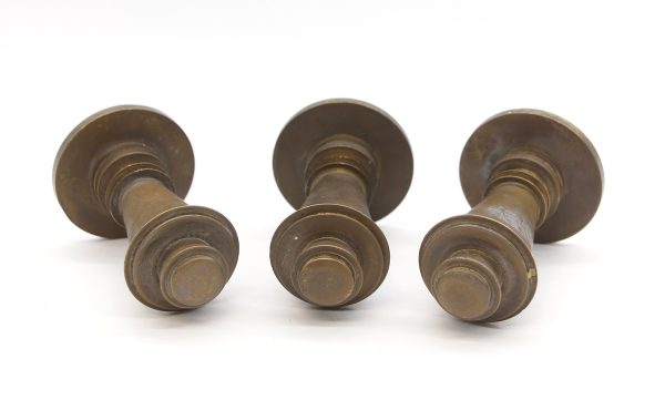 Door Pulls - Vintage European Set of 3 Cast Brass Door Pulls