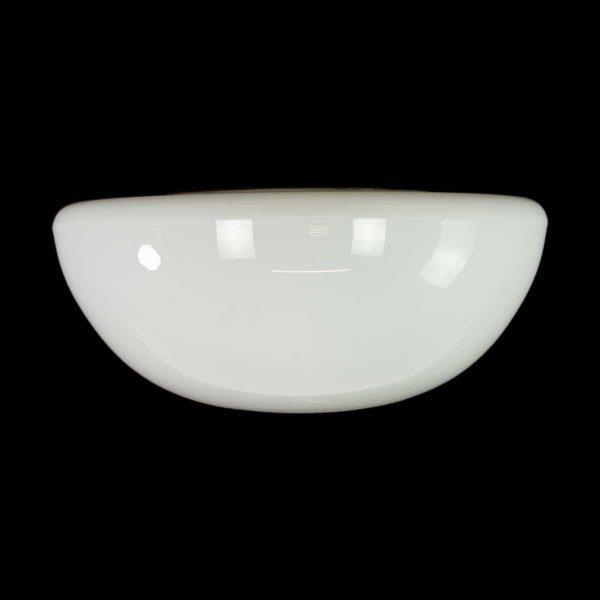 Flush & Semi Flush Mounts - Vintage European White Round 10 in. Glass Flush Mount Light