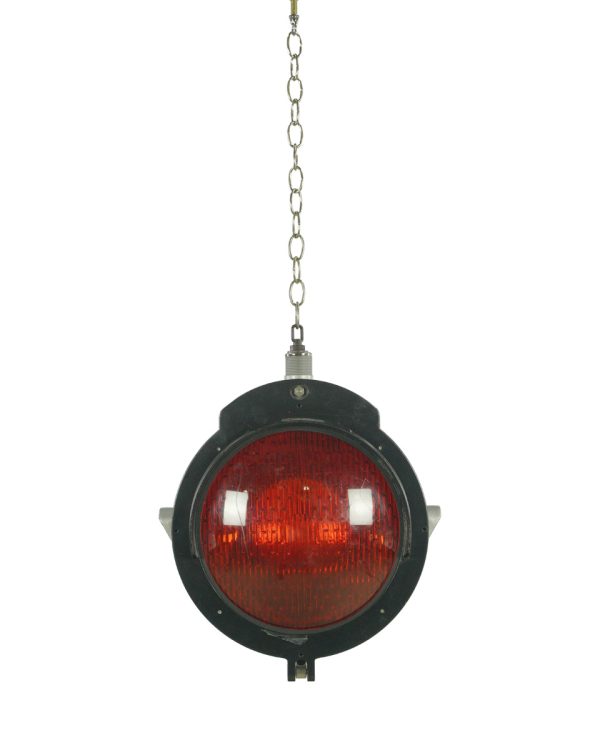 Industrial & Commercial - Safetran Systems Corp. Aluminum Red Glass Rail Yard Light