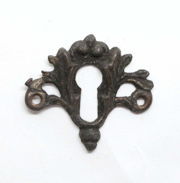 Keyhole Covers - Antique 1.25 in. French Bronze Door Keyhole Cover Plate