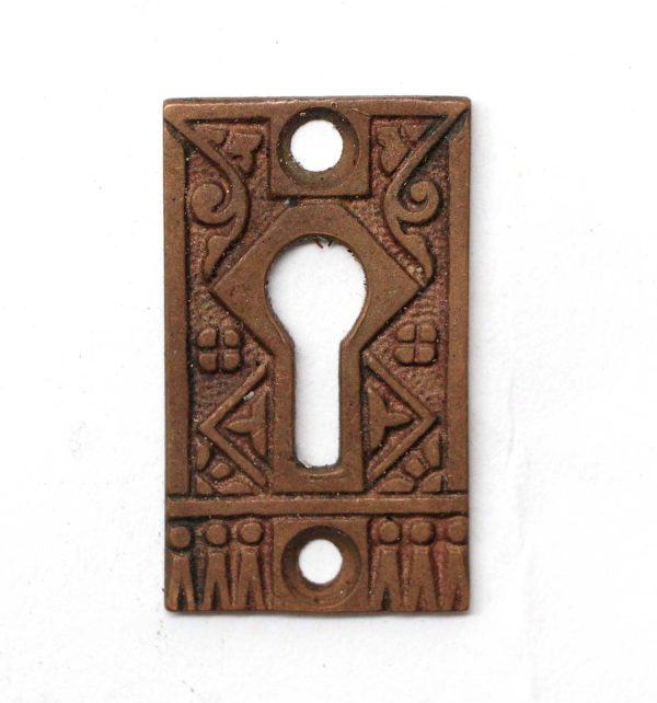 Keyhole Covers - Antique 1.75 in. Aesthetic Bronze Door Keyhole Cover Plate
