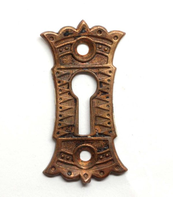 Keyhole Covers - Antique 2 in. Brass Aesthetic Door Keyhole Cover Plate