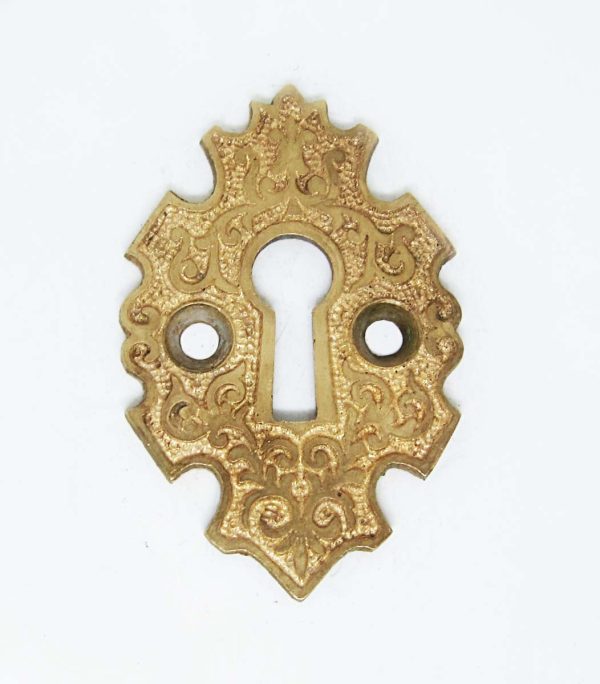 Keyhole Covers - Antique 2.125 in. Bronze Norwalk Door Keyhole Cover Plate