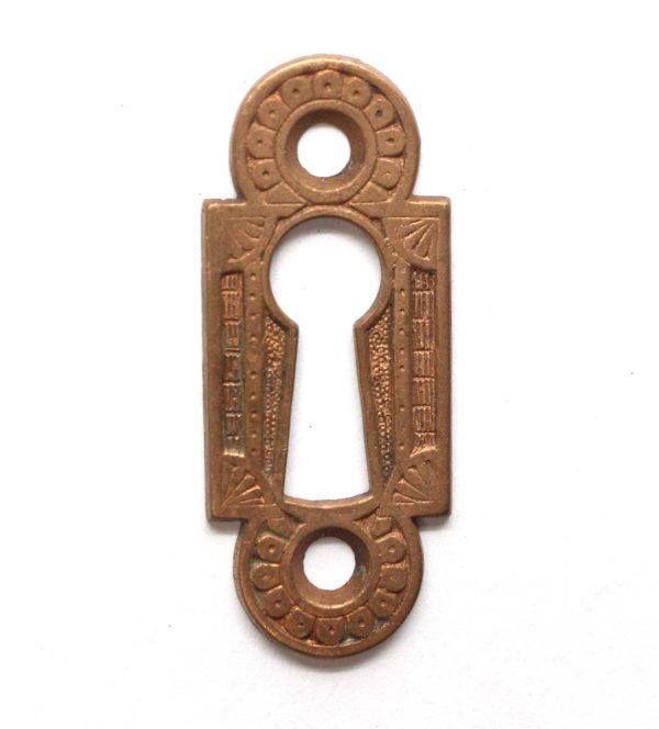 Keyhole Covers - Antique 2.25 in. Aesthetic Bronze Door Keyhole Cover Plate
