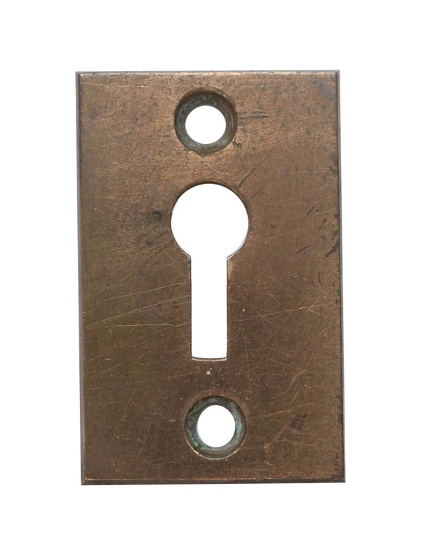 Keyhole Covers - Yale & Towne 1.75 in. Rectangular Bronze Door Keyhole Cover Plate