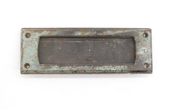 Mail Hardware - Antique 7.875 in. Classic Bronze Mail Slot Front