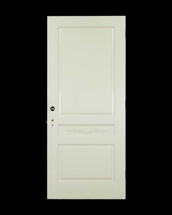 Standard Doors - Well Crafted French 3 Pane White Poplar Privacy Door 83.875 x 35.75