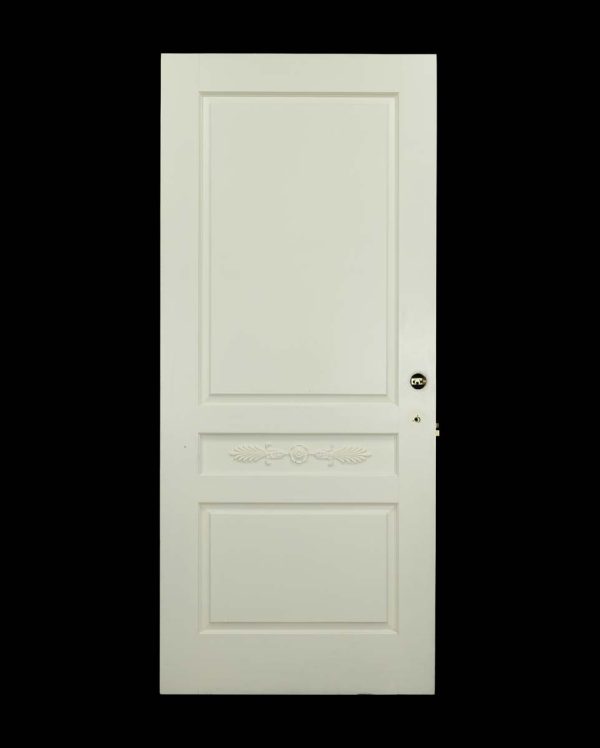 Standard Doors - Well Crafted French 3 Pane White Poplar Privacy Door 84 x 35.875