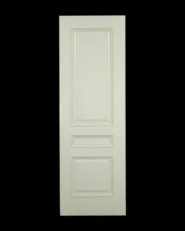 Standard Doors - Well Crafted French 3 Pane White Poplar Swinging Door 84 x 28