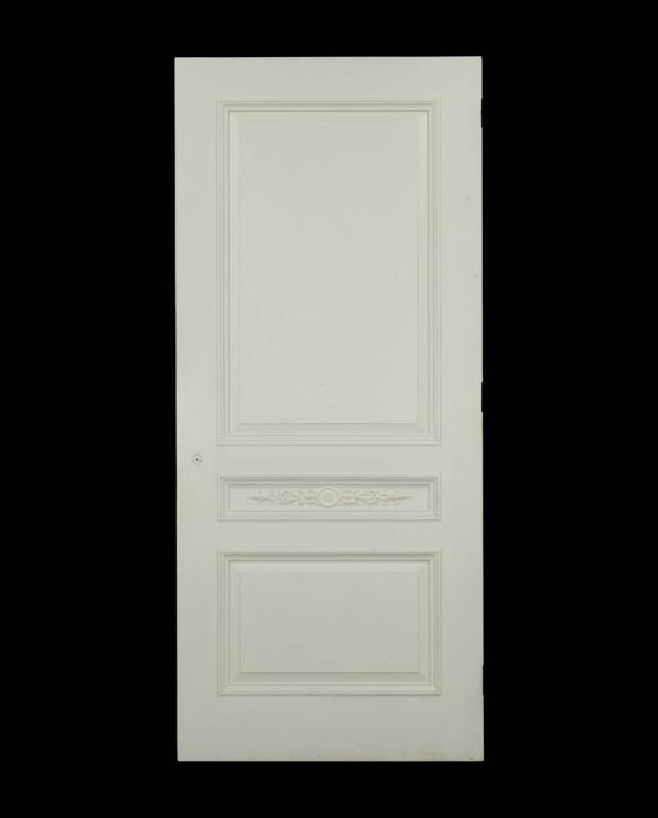 Standard Doors - Well Crafted French 3 Pane White Poplar Swinging Door 84 x 35.875