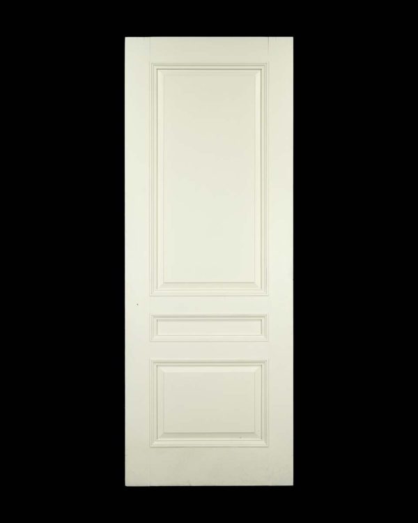 Standard Doors - Well Crafted French 3 Pane White Poplar Swinging Door 88.75 x 33.125