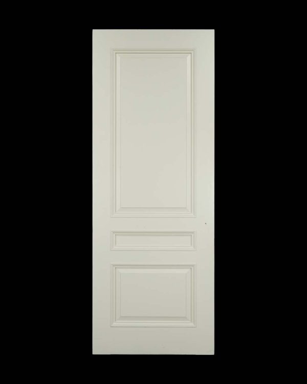 Standard Doors - Well Crafted French 3 Pane White Poplar Swinging Door 88.75 x 33.25