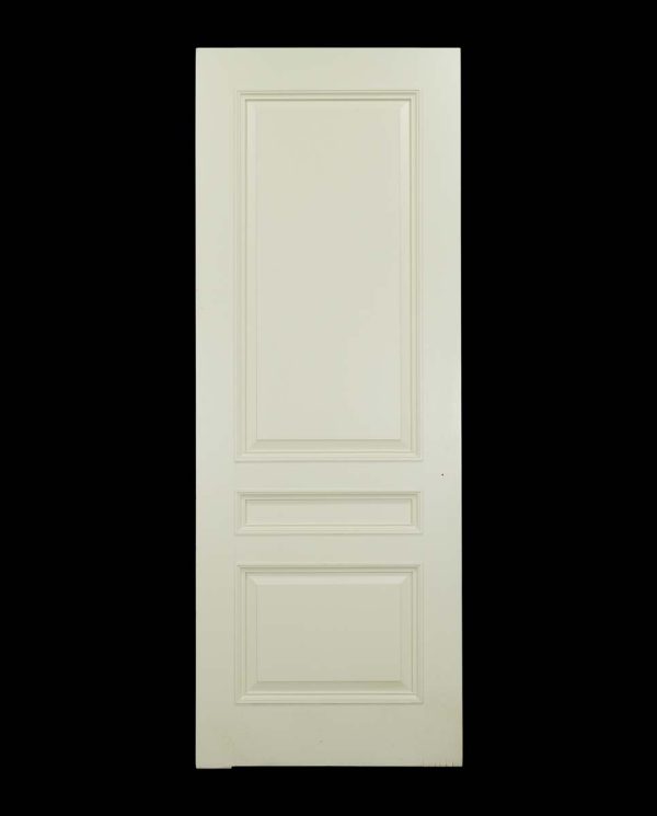 Standard Doors - Well Crafted French 3 Pane White Poplar Swinging Door 89 x 33