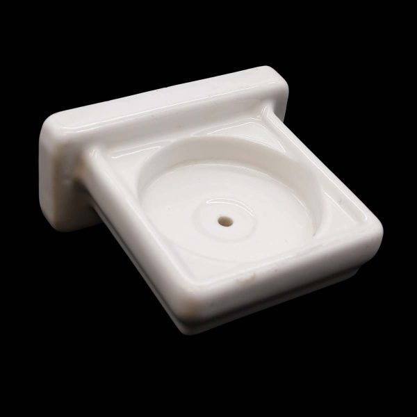 Bathroom - Antique White Ceramic Bathroom Surface Mount Cup Holder