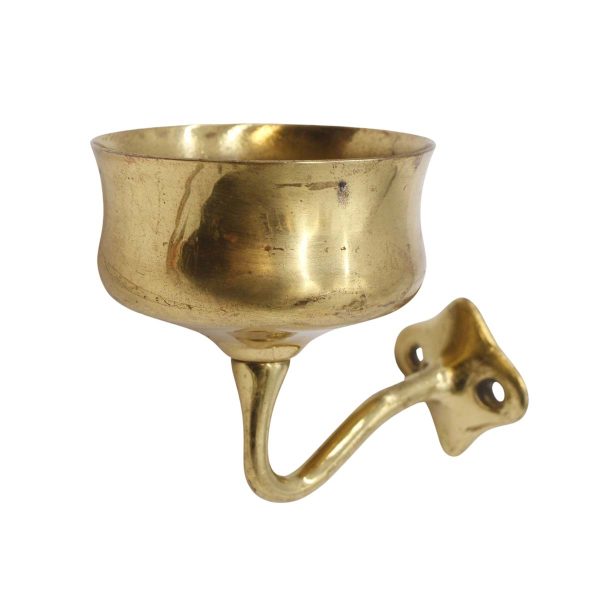 Bathroom - Vintage Polished Brass Wall Mount Bathroom Cup Holder