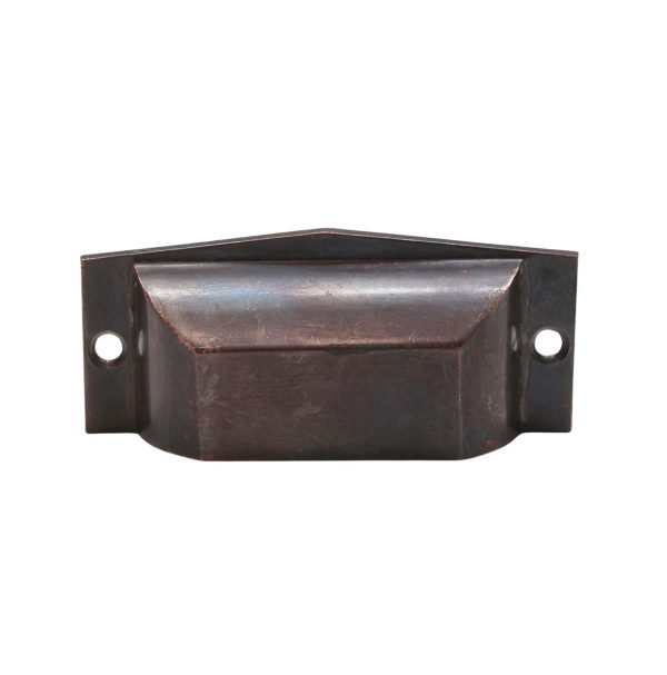 Cabinet & Furniture Pulls - Antique 3.25 in. Bronze Traditional Drawer Bin Pull