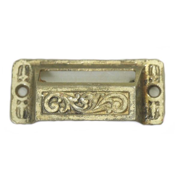 Cabinet & Furniture Pulls - Antique 3.25 in. Cast Iron Apothecary Bin Drawer Pull