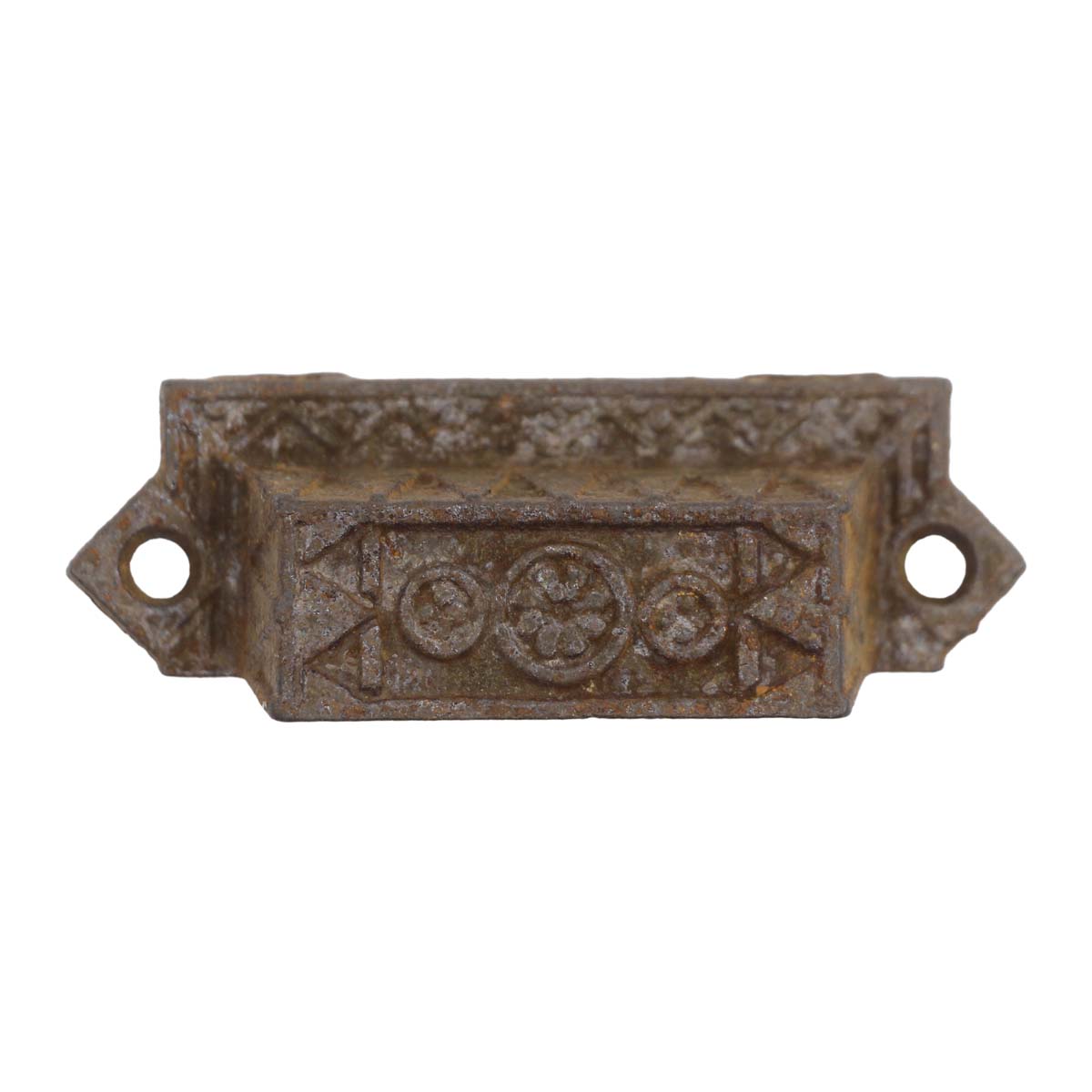 Antique 3.25 in. Victorian Cast Iron Bin Drawer Pull | Olde Good Things