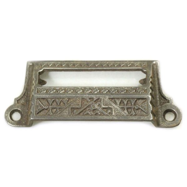 Cabinet & Furniture Pulls - Antique 4.375 in. Cast Iron Apothecary Cabinet Bin Pull