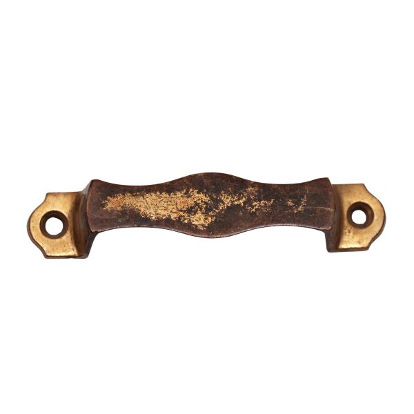 Cabinet & Furniture Pulls - Antique 4.625 in. Classic Brass Filing Bridge Drawer Pull