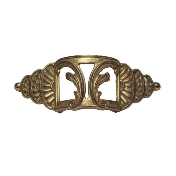 Cabinet & Furniture Pulls - Antique 5.25 in. Neoclassical Brass Drawer Pull