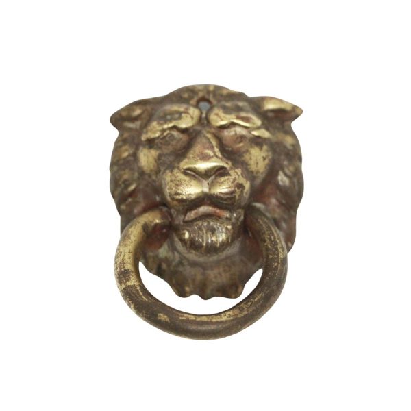 Cabinet & Furniture Pulls - Antique Victorian Lion Motif Ring Drawer Pull