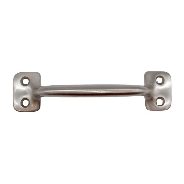 Cabinet & Furniture Pulls - Classic 4.75 in. Brushed Steel Over Brass Drawer or Window Pull