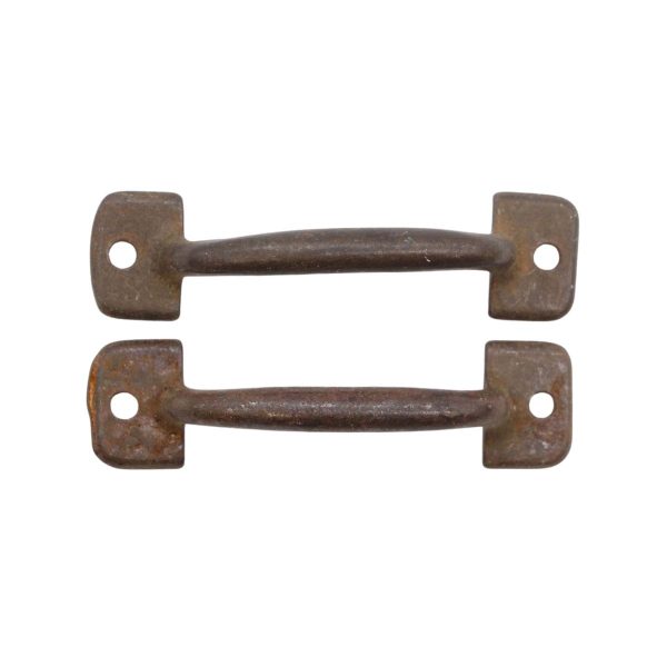 Cabinet & Furniture Pulls - Pair of Antique Classic 4.75 in. Cast Iron Bridge Drawer Pulls