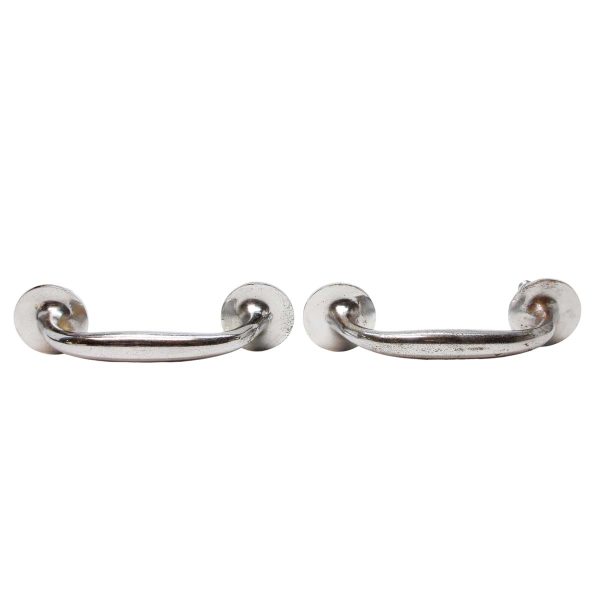 Cabinet & Furniture Pulls - Pair of Modern 7.375 in. Chrome Plated Brass Drawer Pulls