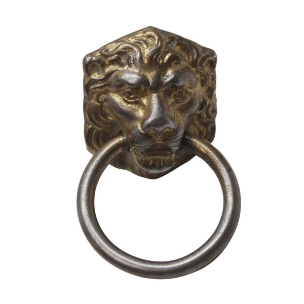 Cabinet & Furniture Pulls - Traditional Reproduction Lion Head Ring Drawer Pull