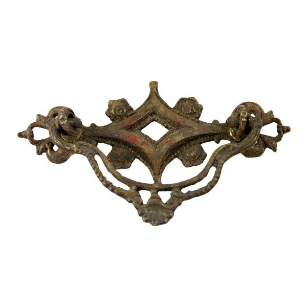 Cabinet & Furniture Pulls - Victorian Cut Out Brass Bail Dresser Pull