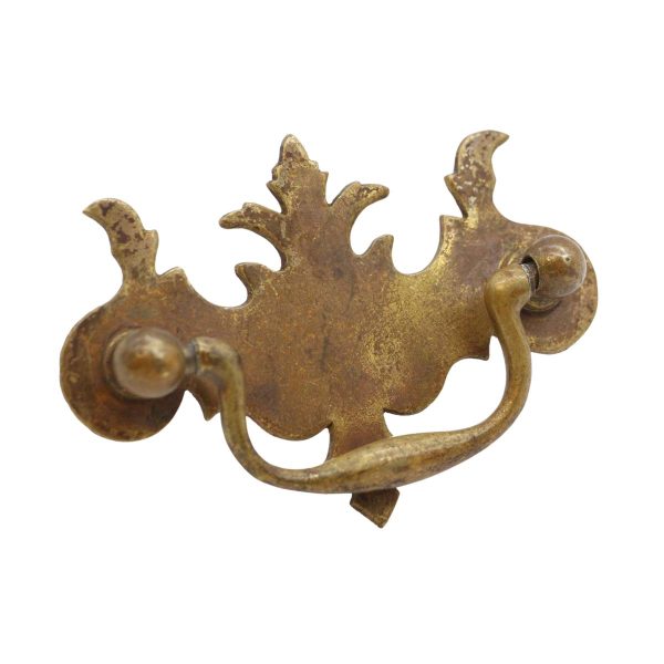 Cabinet & Furniture Pulls - Vintage 3.875 in. Brass Traditional Chippendale Drawer Bail Pull