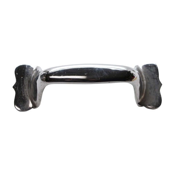 Cabinet & Furniture Pulls - Vintage 6 in. Classic Chrome Over Brass Bridge Drawer Pull