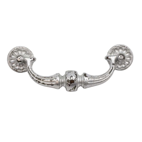Cabinet & Furniture Pulls - Vintage 6.75 in. Traditional Silver Painted Bridge Drawer Pulls