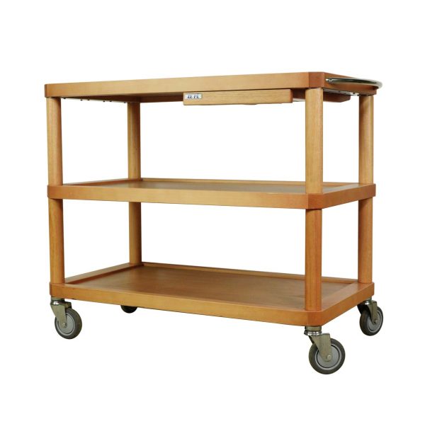 Carts - ZE PE Kitchen Island Wooden Serving Cart on Casters