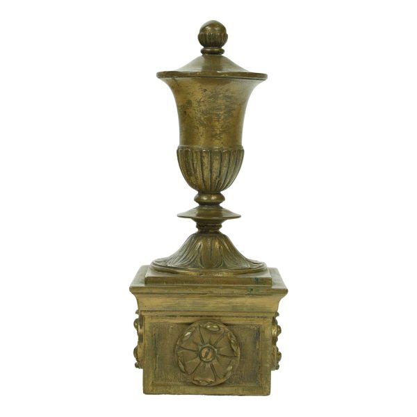 Decorative Metal - Reclaimed 8.75 in. Cast Bronze Urn Finial for Newel Post