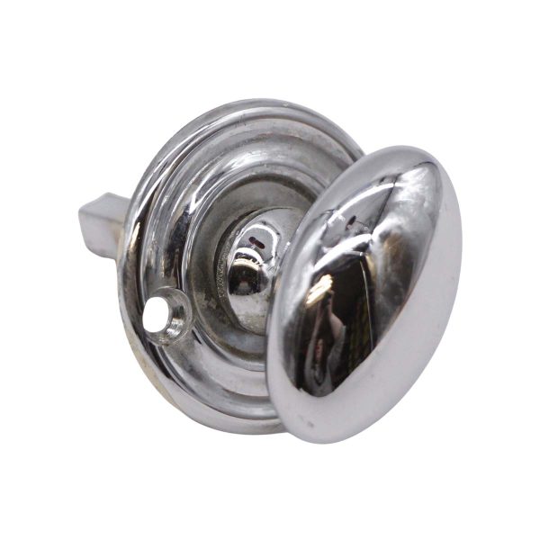 Door Locks - Vintage Polished Nickel Over Brass Oval Thumb Latch